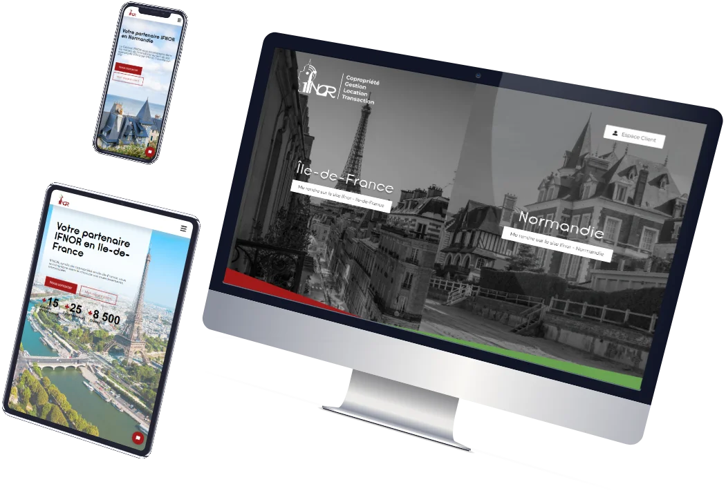 Création site internet immobilier - Cabinet Ifnor